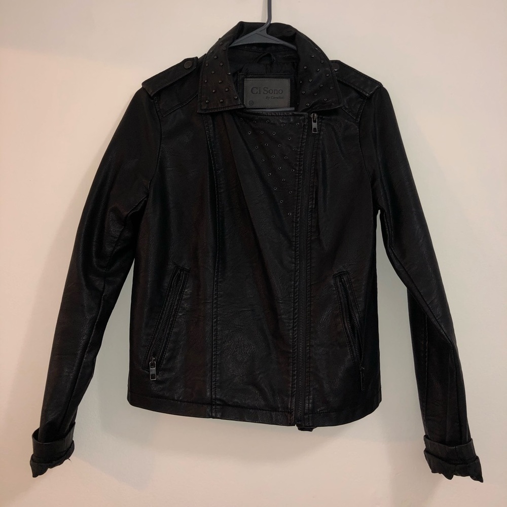 Faux Leather black jacket